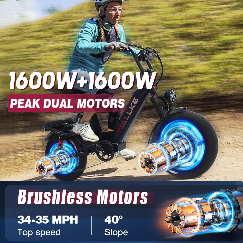2024 Wallke H7 Step-thru Dual Motor Ebike