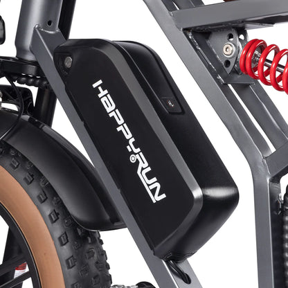 Happyrun Tank G60 1500W Electric Bike Fat Tire Dirt All Terrain