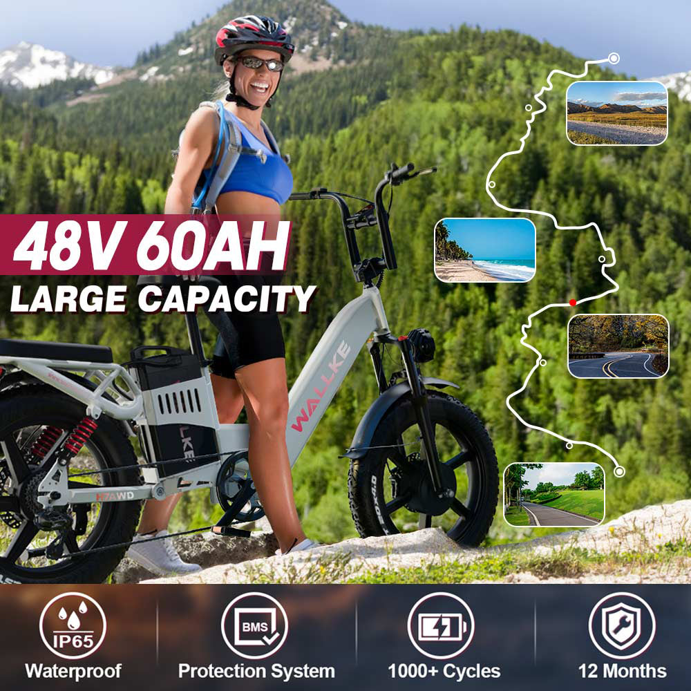 2024 Wallke H7 Step-thru Dual Motor Ebike